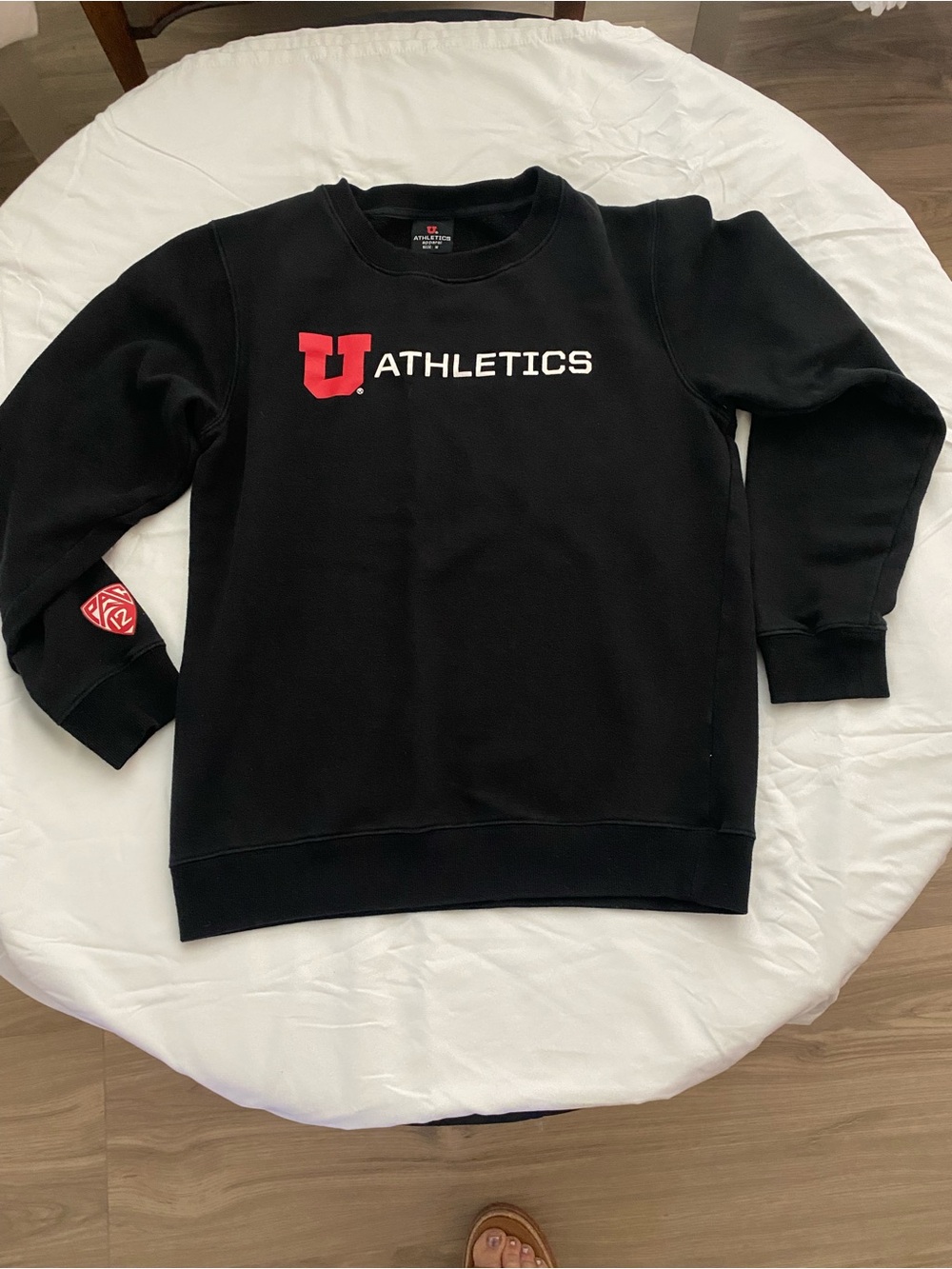 University of Utah Athletics Black Crewneck Sweatshirt